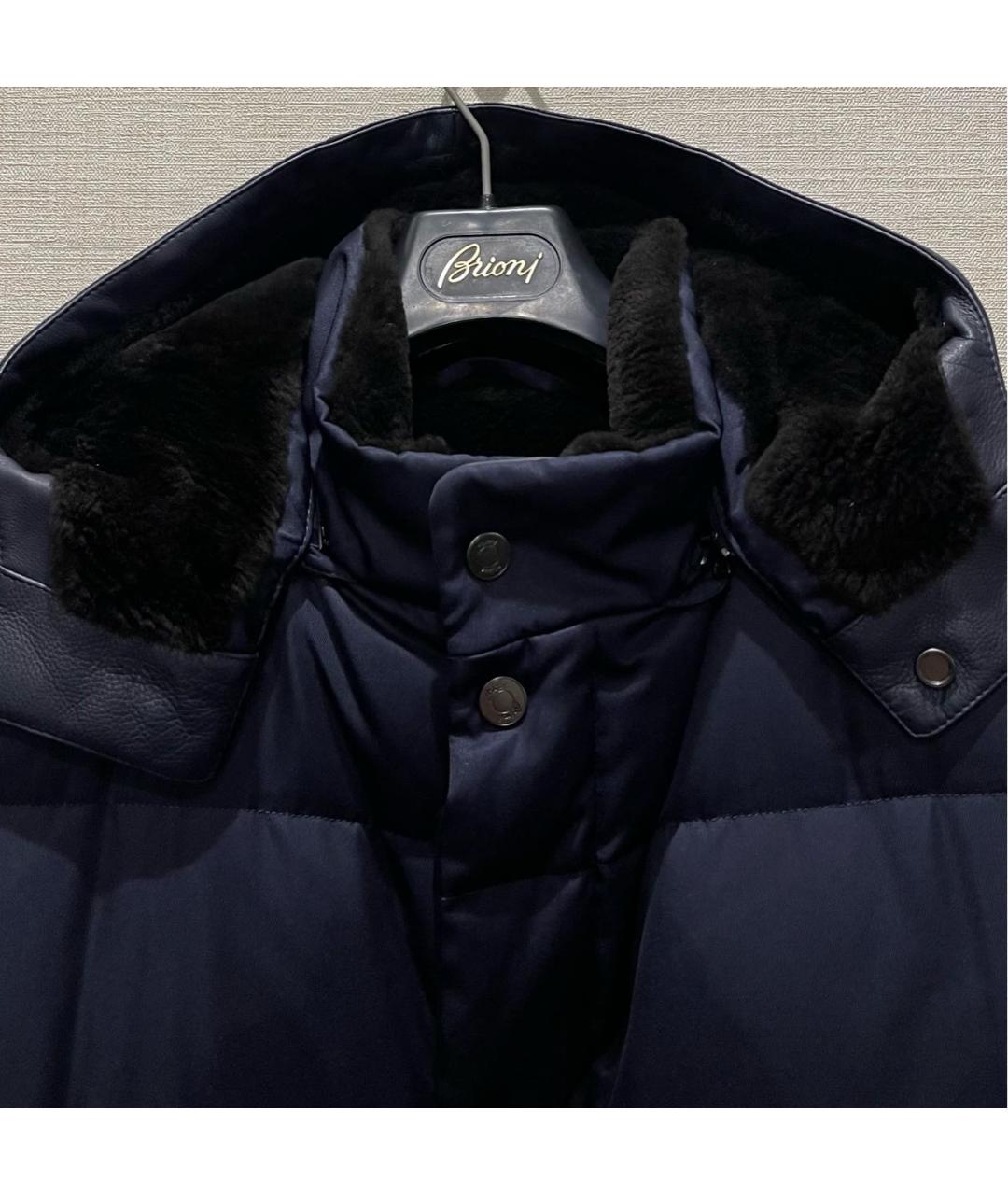 BRIONI Черный шелковый пуховик, фото 4