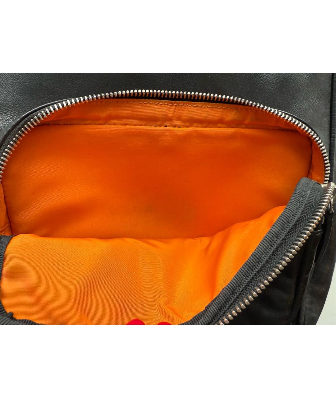 ETRO Антрацитовая кожаная сумка на плечо, фото 8