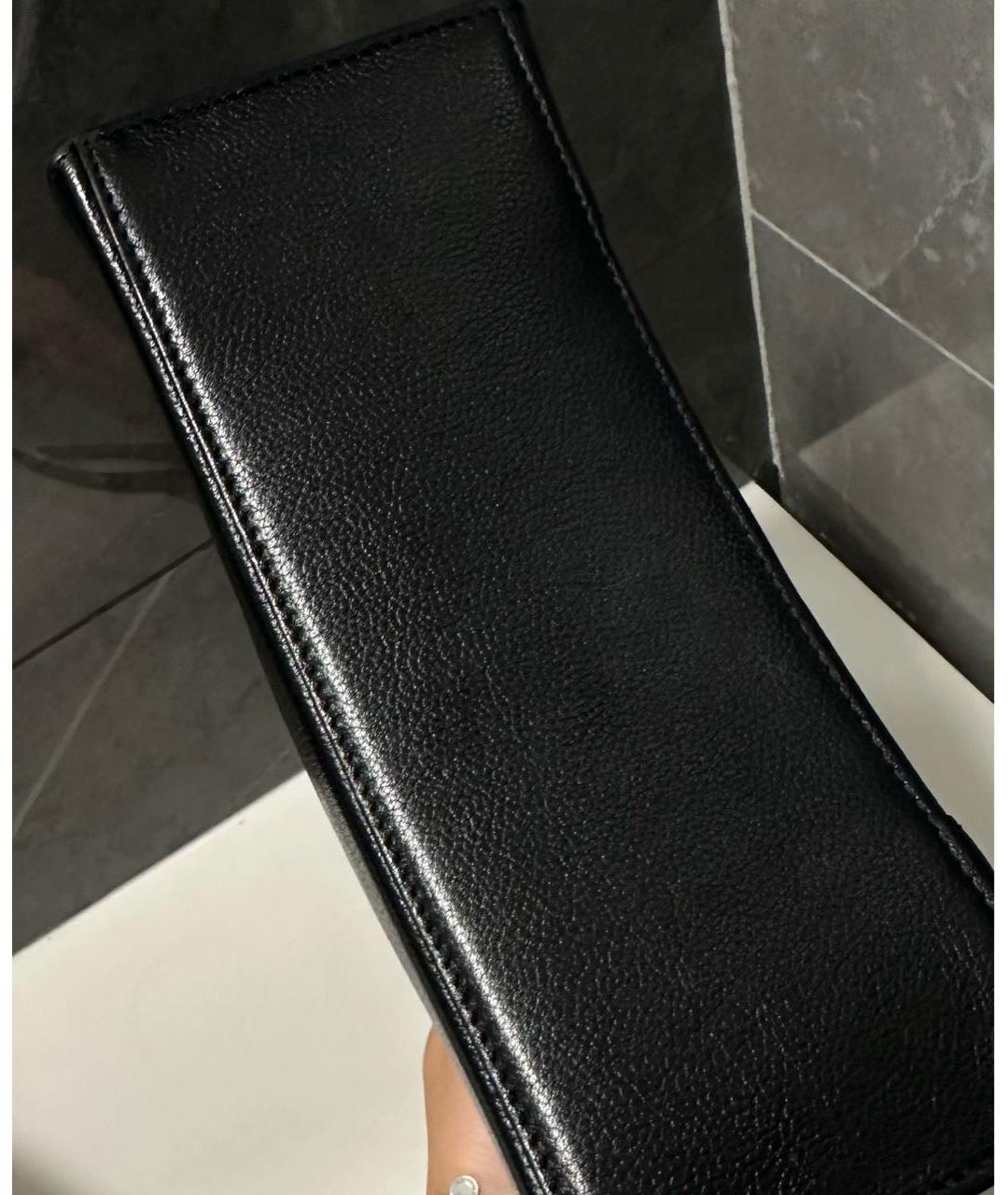 BALENCIAGA Черная кожаная сумка с короткими ручками, фото 7