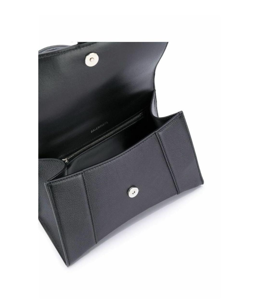 BALENCIAGA Черная кожаная сумка с короткими ручками, фото 3