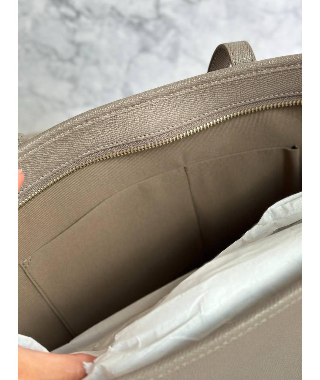 FURLA Бежевая кожаная сумка тоут, фото 5