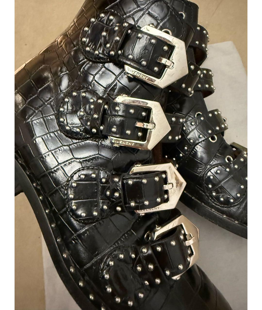 GIVENCHY Черные кожаные ботинки, фото 6