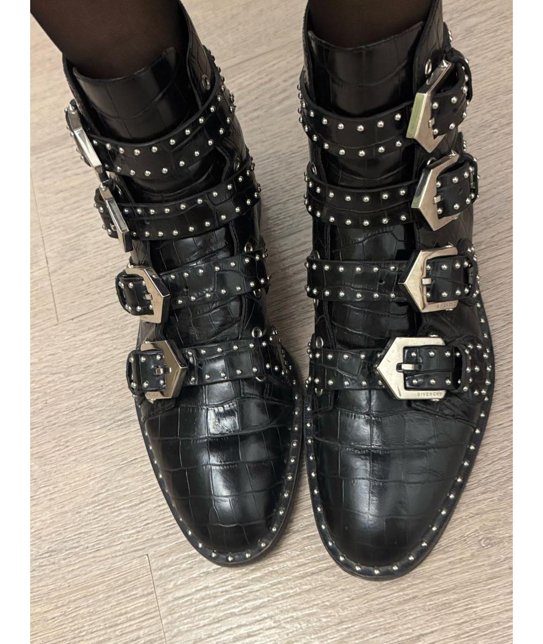 GIVENCHY Черные кожаные ботинки, фото 3