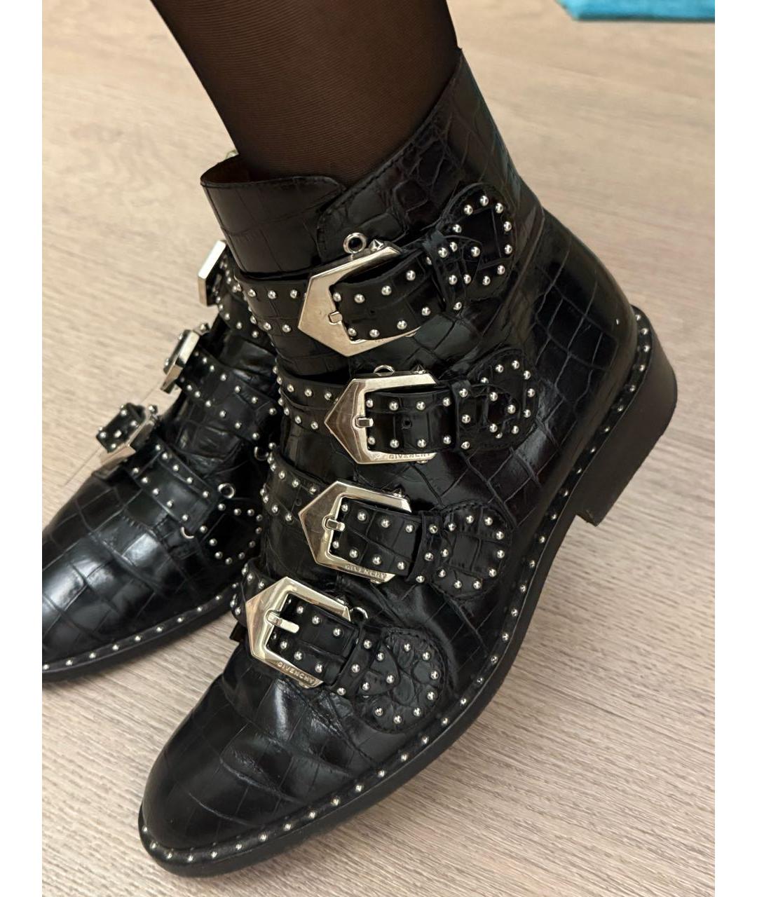 GIVENCHY Черные кожаные ботинки, фото 2