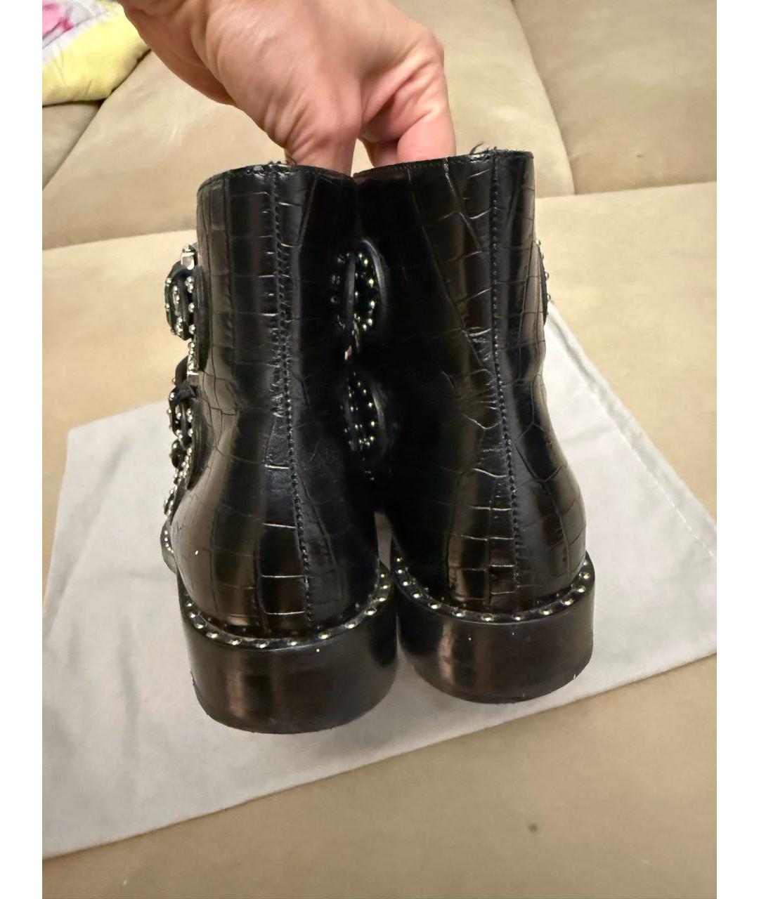 GIVENCHY Черные кожаные ботинки, фото 5