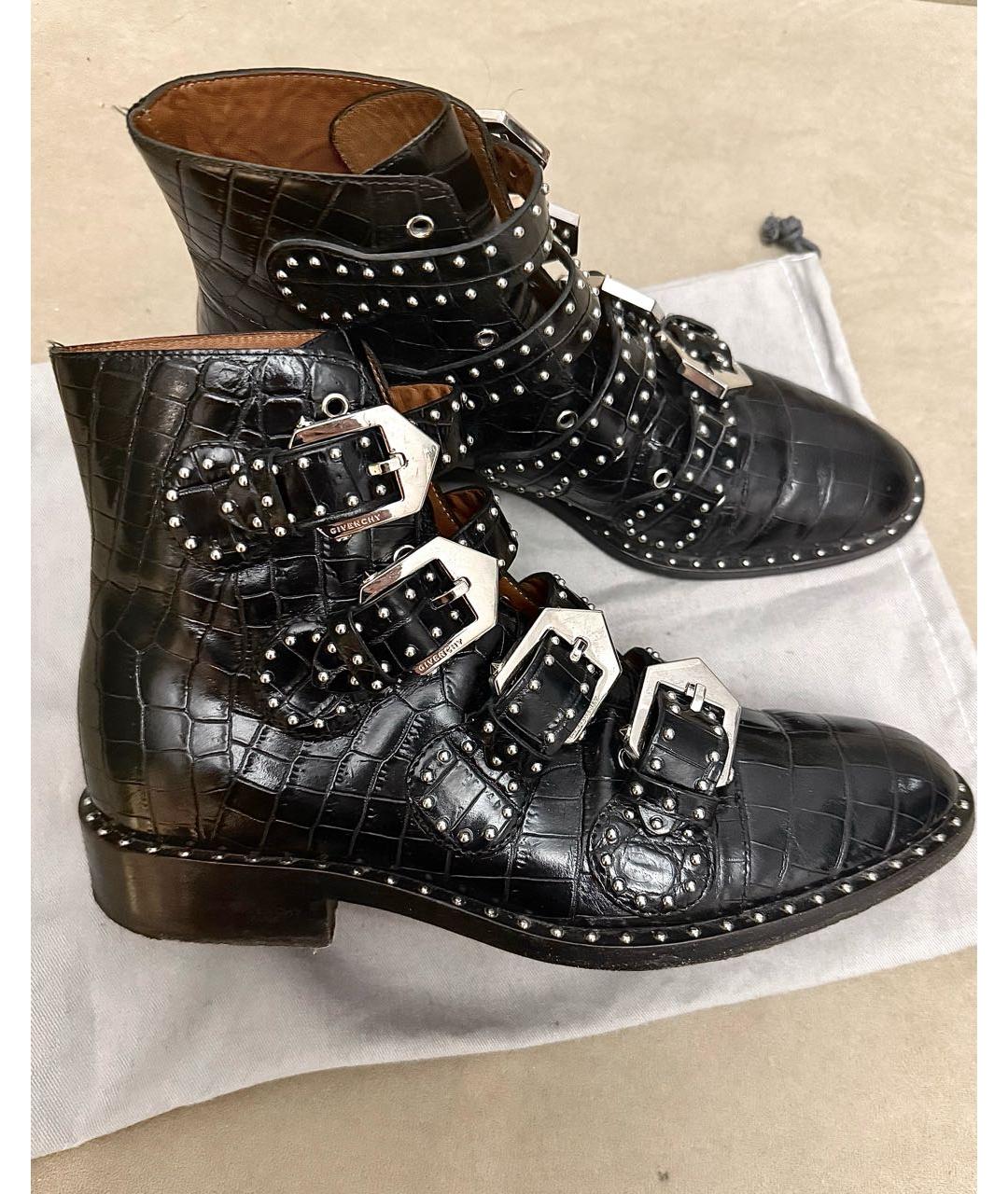 GIVENCHY Черные кожаные ботинки, фото 7