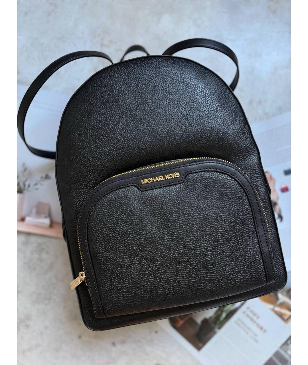 MICHAEL KORS Черный кожаный рюкзак, фото 4