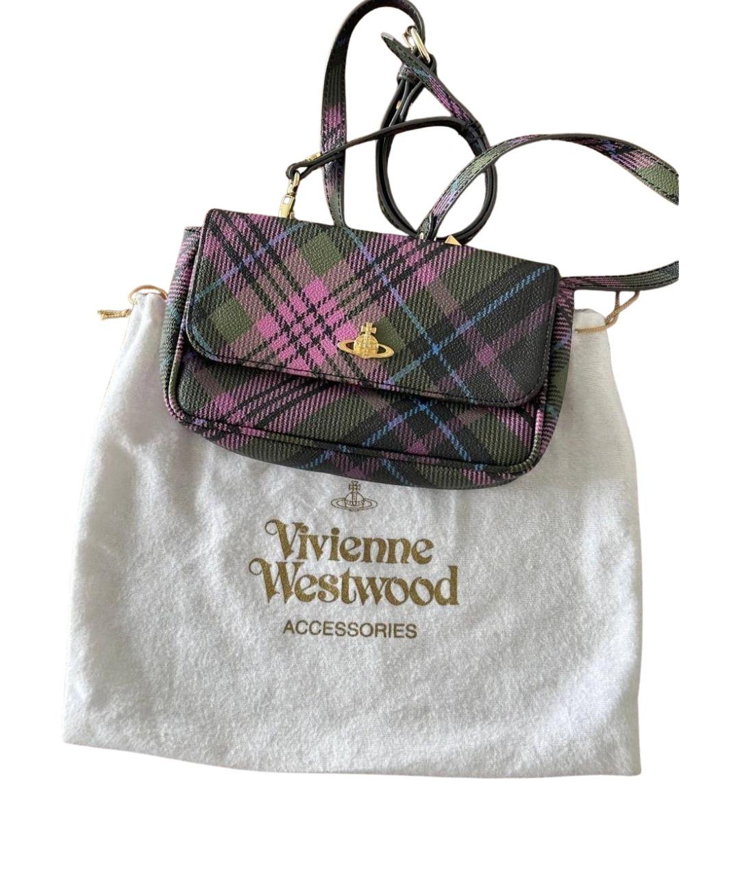 VIVIENNE WESTWOOD Мульти кожаная сумка через плечо, фото 9