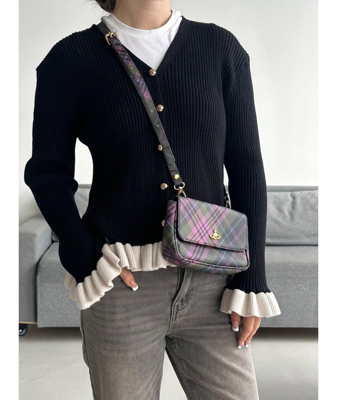 VIVIENNE WESTWOOD Мульти кожаная сумка через плечо, фото 5