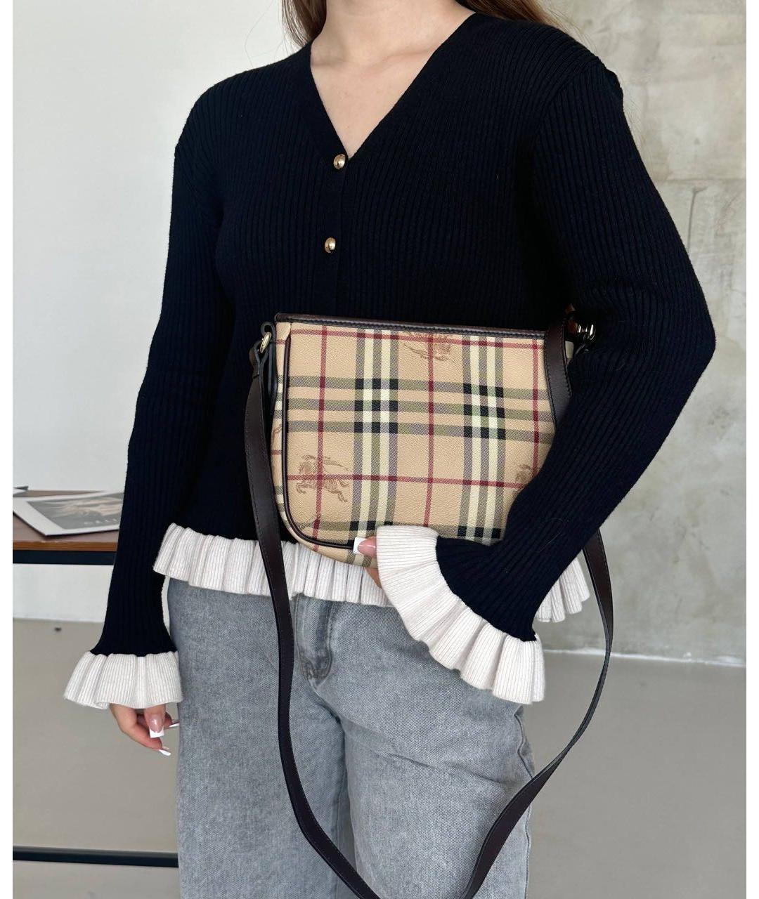 BURBERRY Бежевая сумка через плечо, фото 7