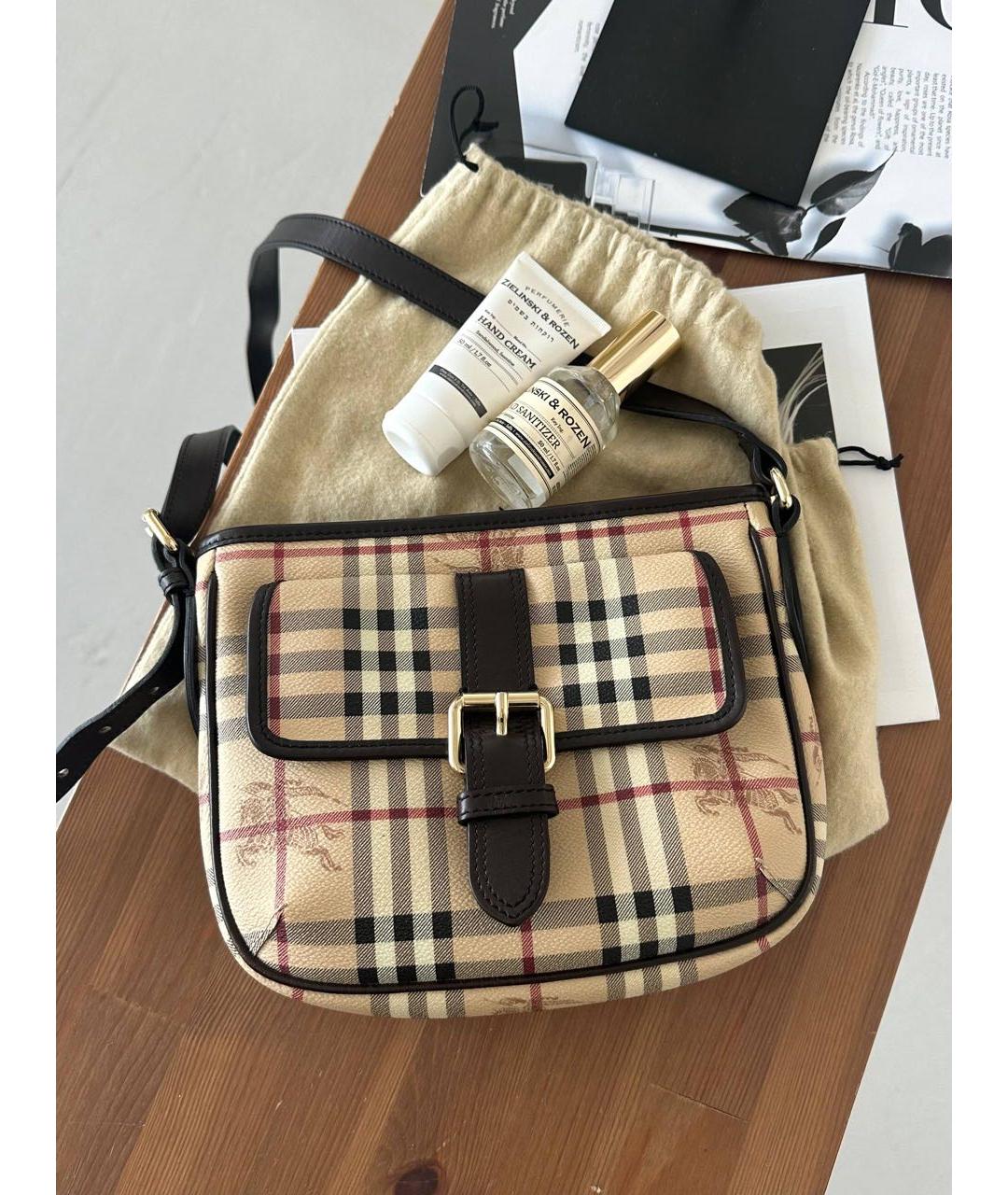 BURBERRY Бежевая сумка через плечо, фото 2