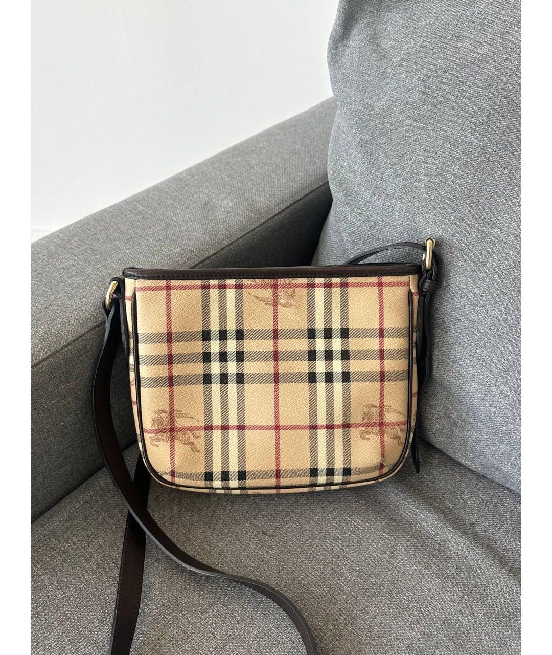 BURBERRY Бежевая сумка через плечо, фото 3