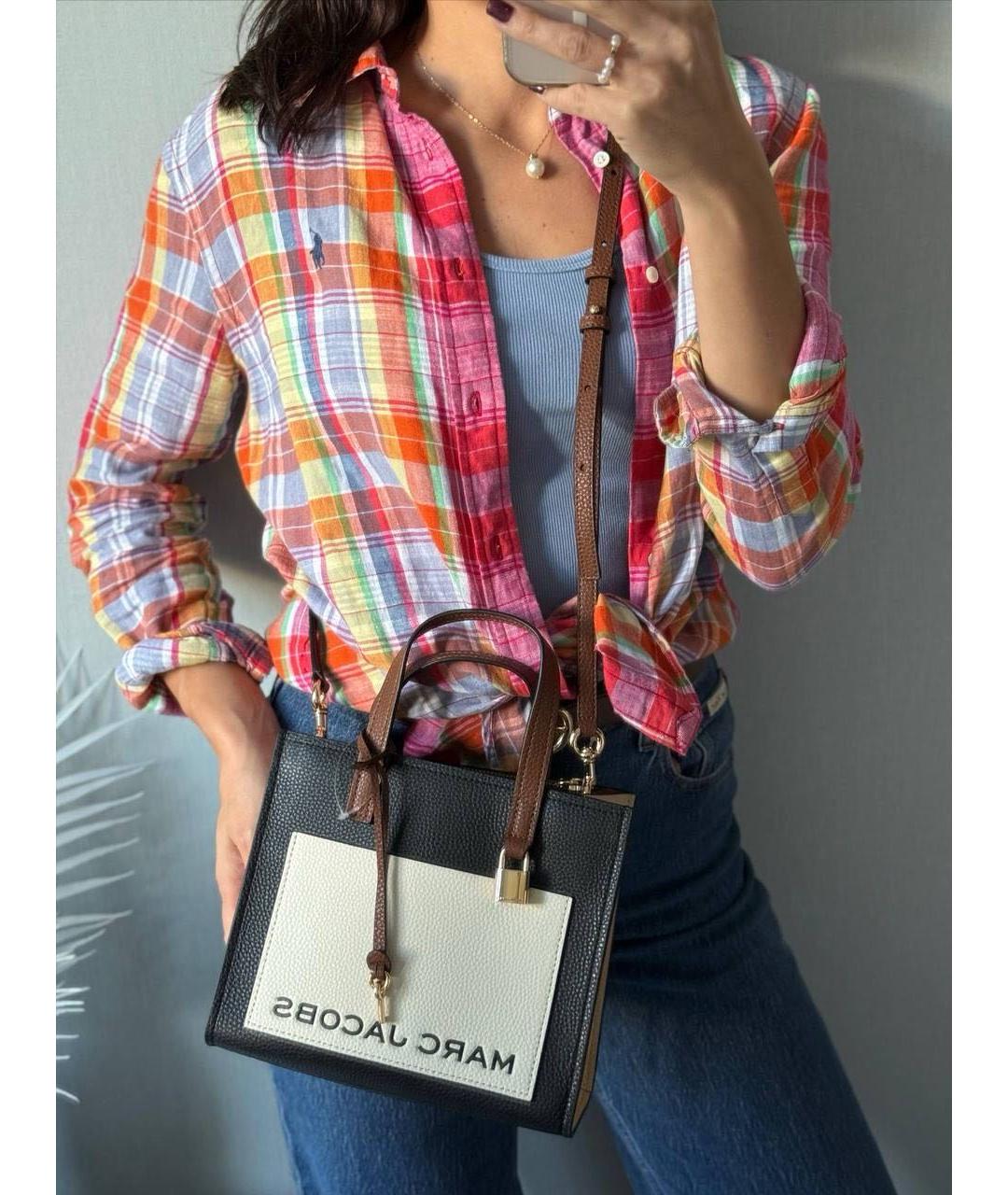 MARC JACOBS Черная кожаная сумка через плечо, фото 6