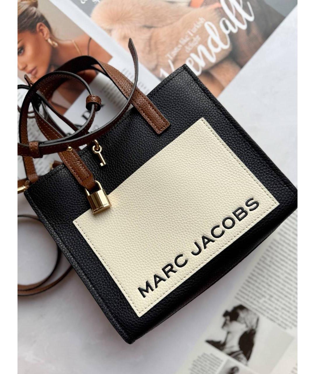 MARC JACOBS Черная кожаная сумка через плечо, фото 7