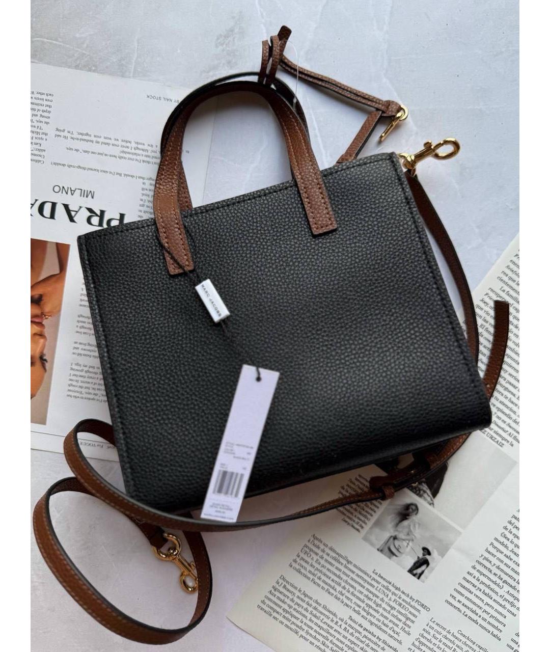 MARC JACOBS Черная кожаная сумка через плечо, фото 3