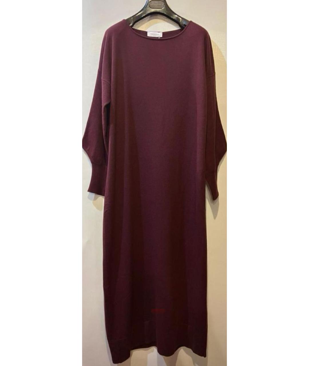 FABIANA FILIPPI Бордовое шерстяное платье, фото 7
