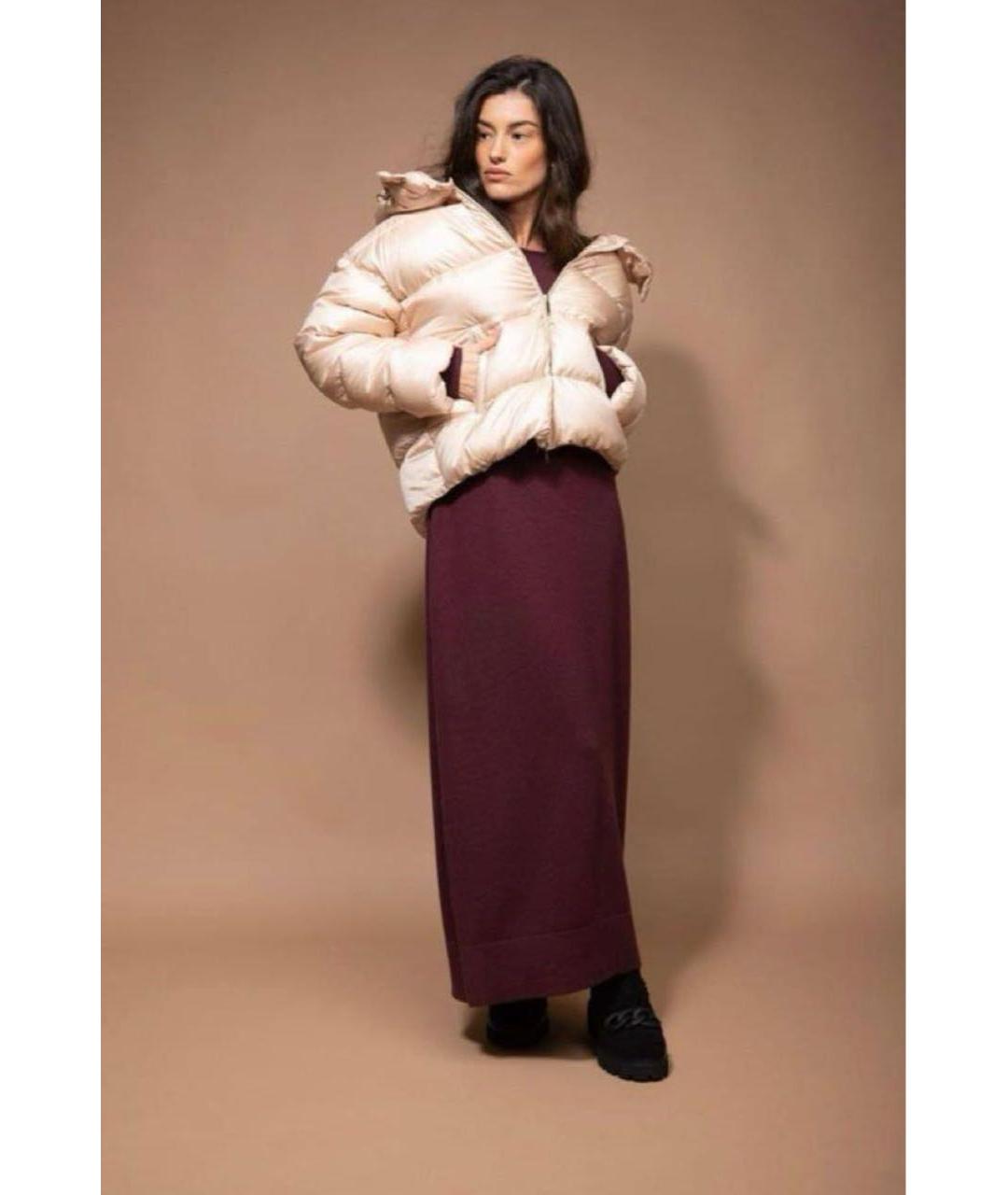 FABIANA FILIPPI Бордовое шерстяное платье, фото 5