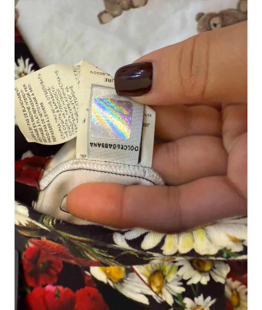 DOLCE&GABBANA Черный хлопковый комплект, фото 6