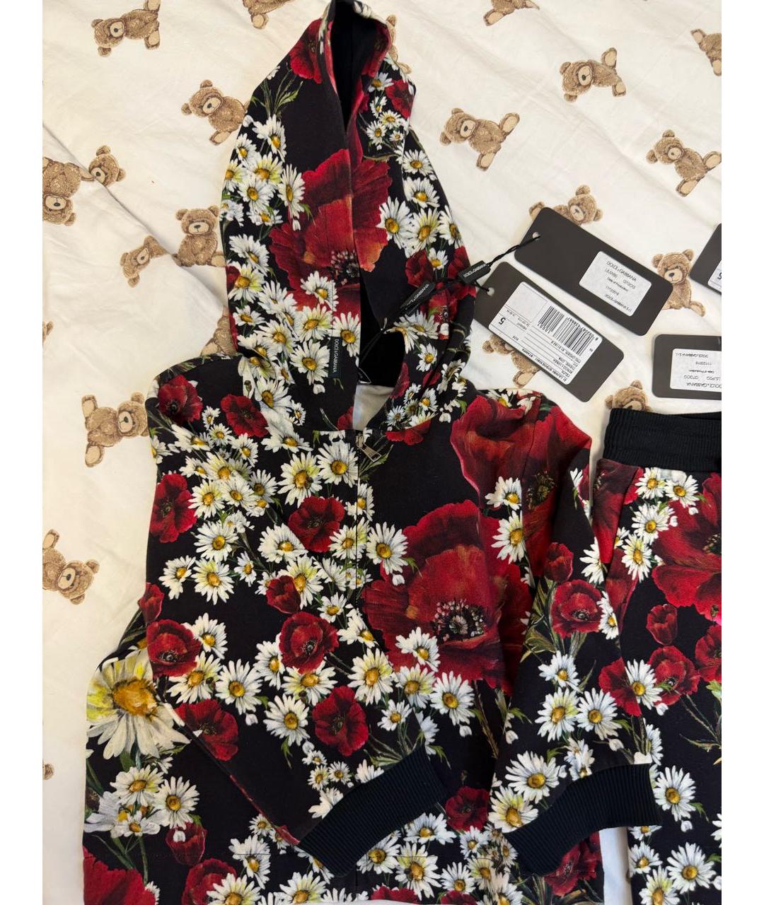 DOLCE&GABBANA Черный хлопковый комплект, фото 5