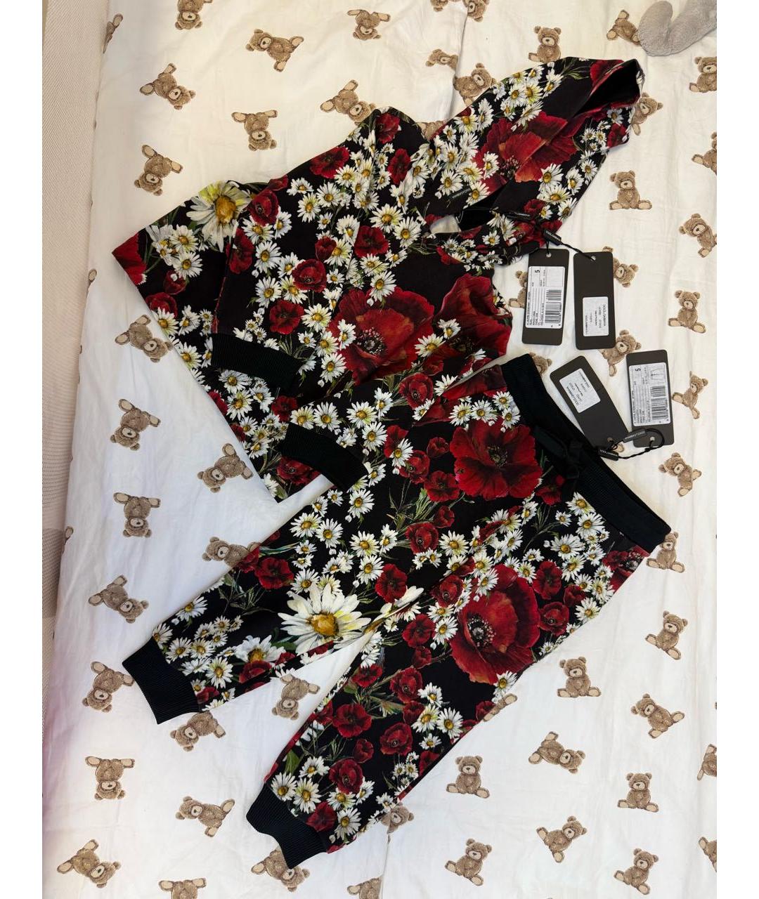 DOLCE&GABBANA Черный хлопковый комплект, фото 7