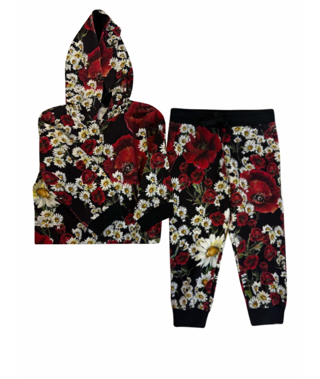 DOLCE&GABBANA Черный хлопковый комплект, фото 8