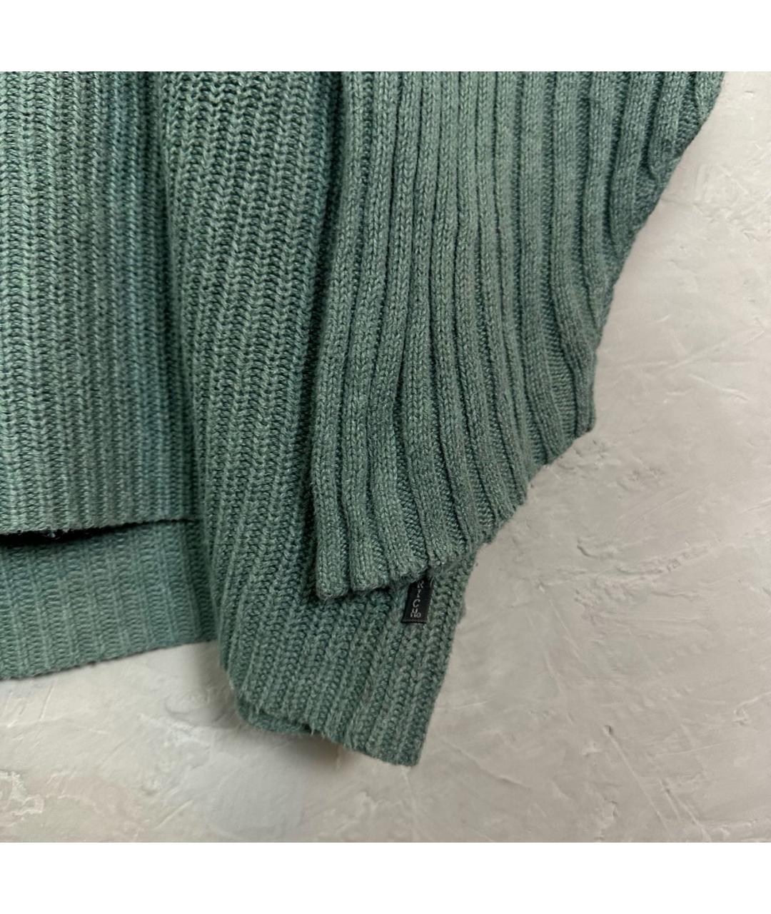 WOOLRICH Зеленый хлопковый джемпер / свитер, фото 2