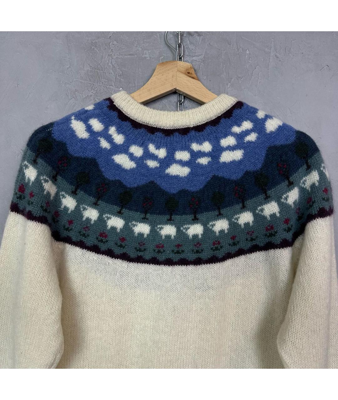 WOOLRICH Белый шерстяной джемпер / свитер, фото 5