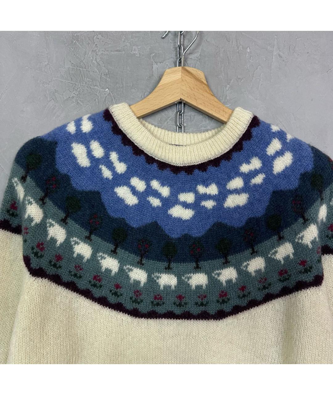 WOOLRICH Белый шерстяной джемпер / свитер, фото 3