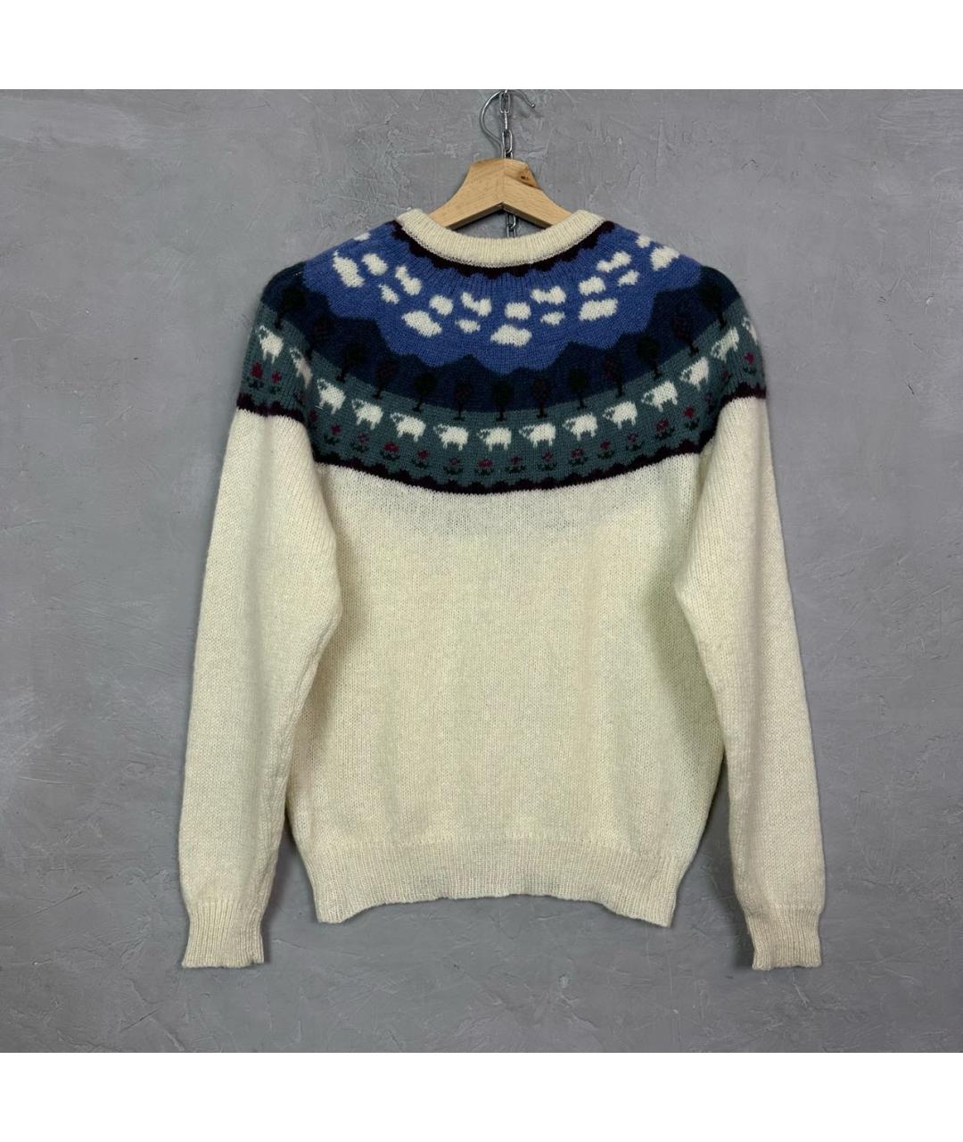 WOOLRICH Белый шерстяной джемпер / свитер, фото 6