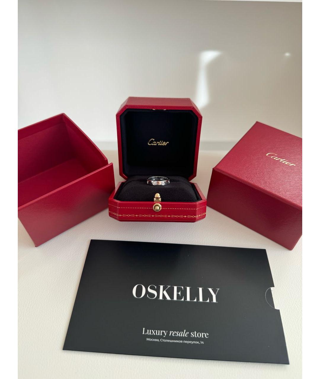 CARTIER Серебряное кольцо из белого золота, фото 4