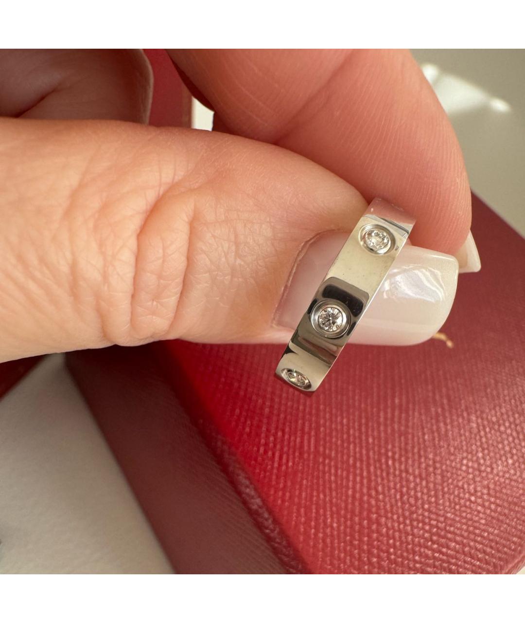 CARTIER Серебряное кольцо из белого золота, фото 2