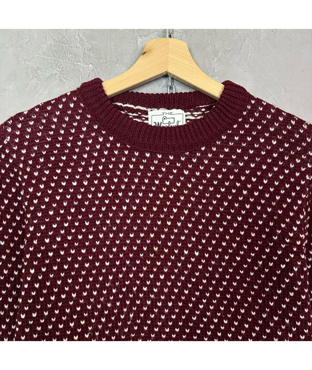 WOOLRICH Бордовый шерстяной джемпер / свитер, фото 2