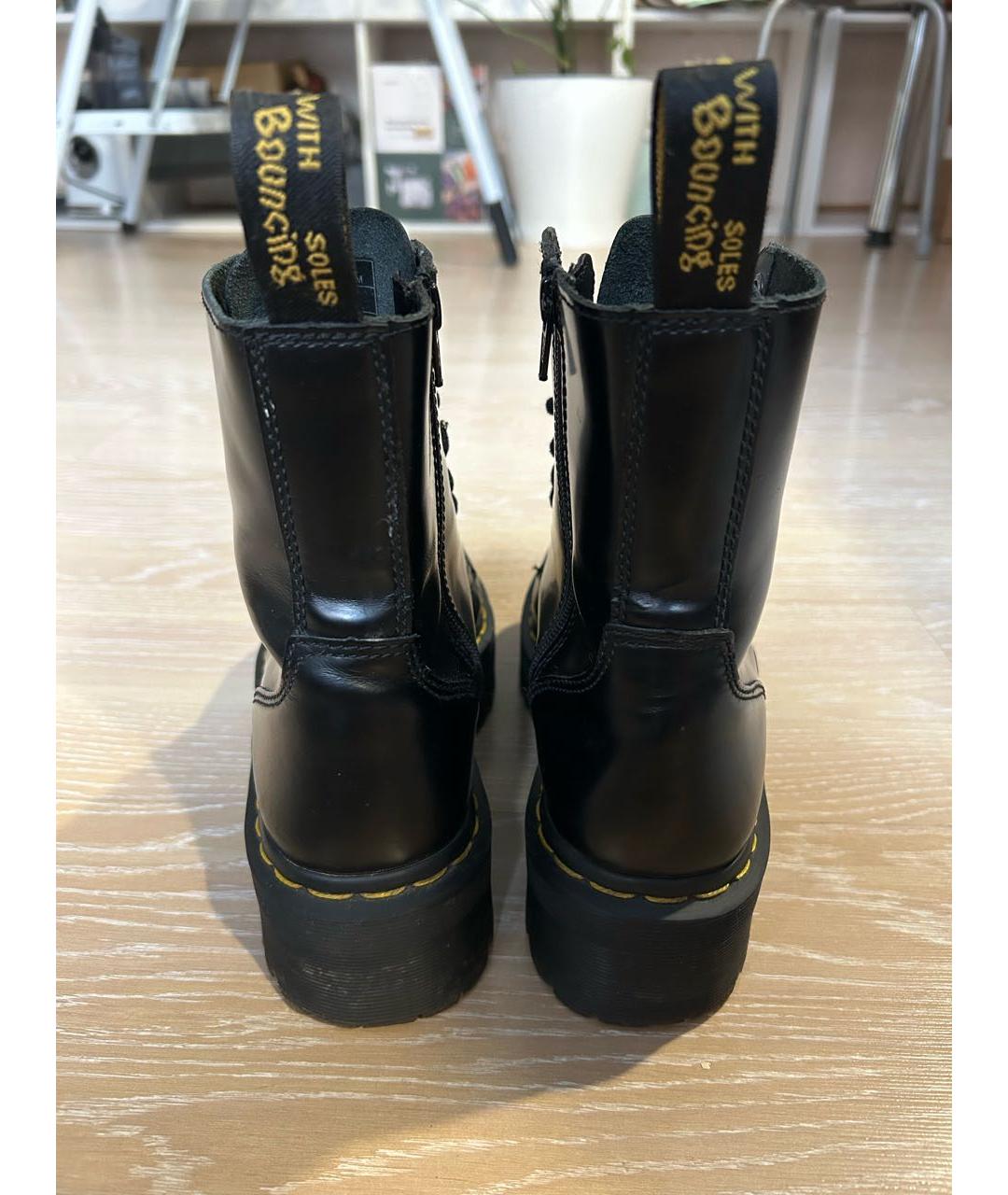 DR. MARTENS Черные кожаные ботинки, фото 3