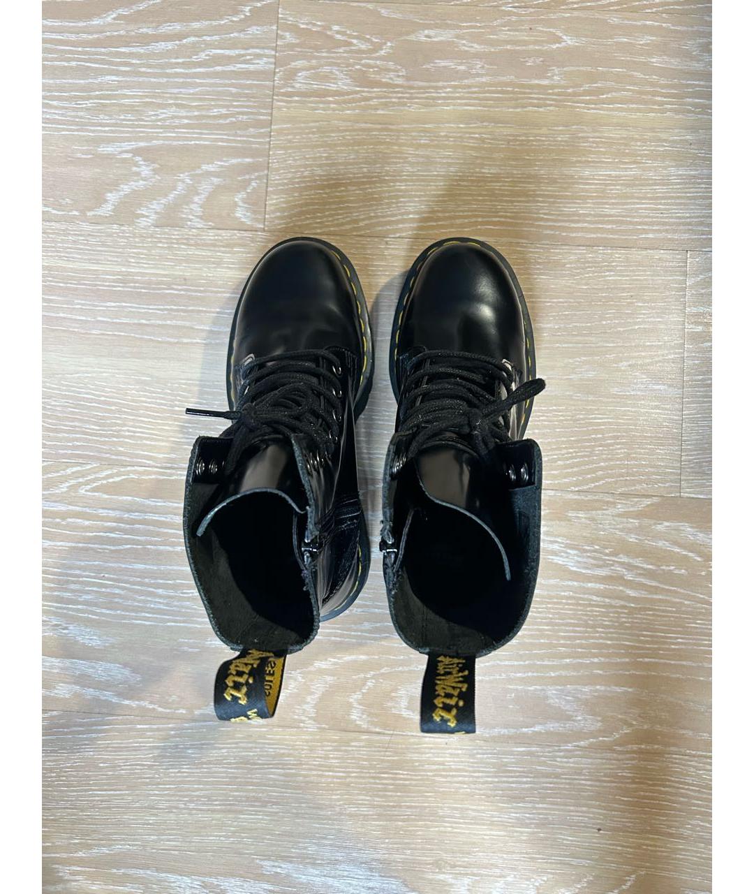 DR. MARTENS Черные кожаные ботинки, фото 2