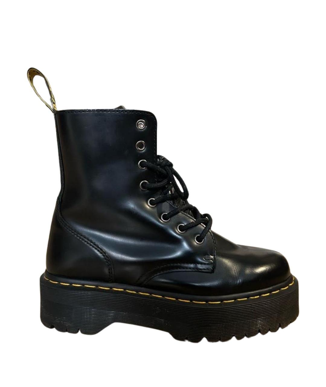 DR. MARTENS Черные кожаные ботинки, фото 1
