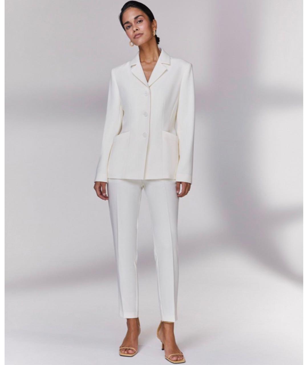 12 STOREEZ Белый полиэстеровый жакет/пиджак, фото 5