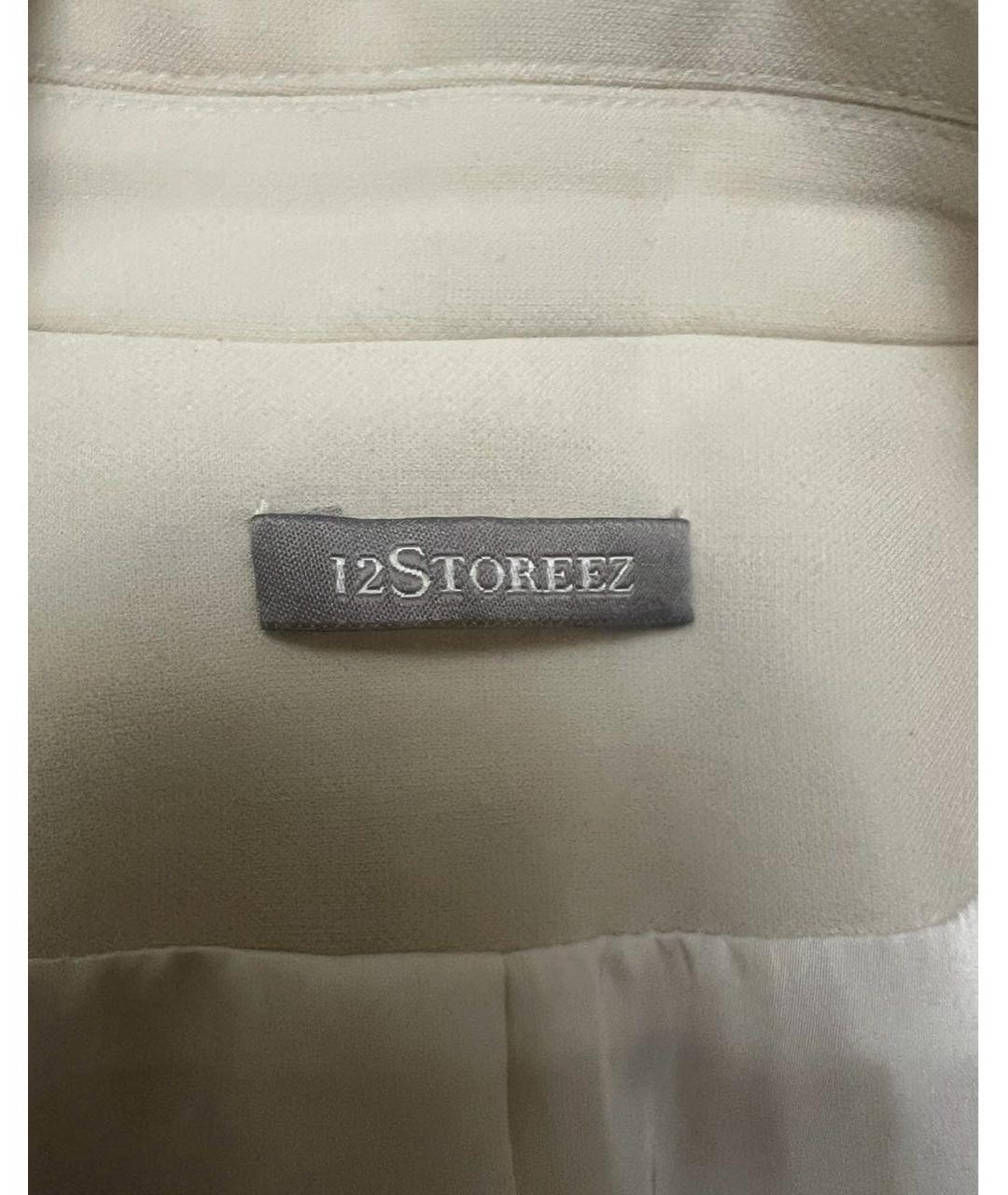 12 STOREEZ Белый полиэстеровый жакет/пиджак, фото 3