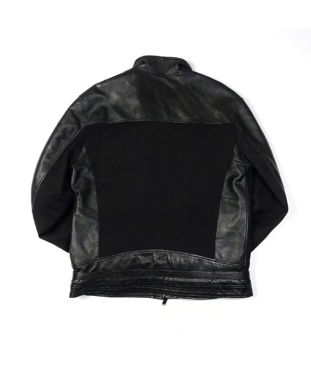 BIKKEMBERGS Черная кожаная куртка, фото 2