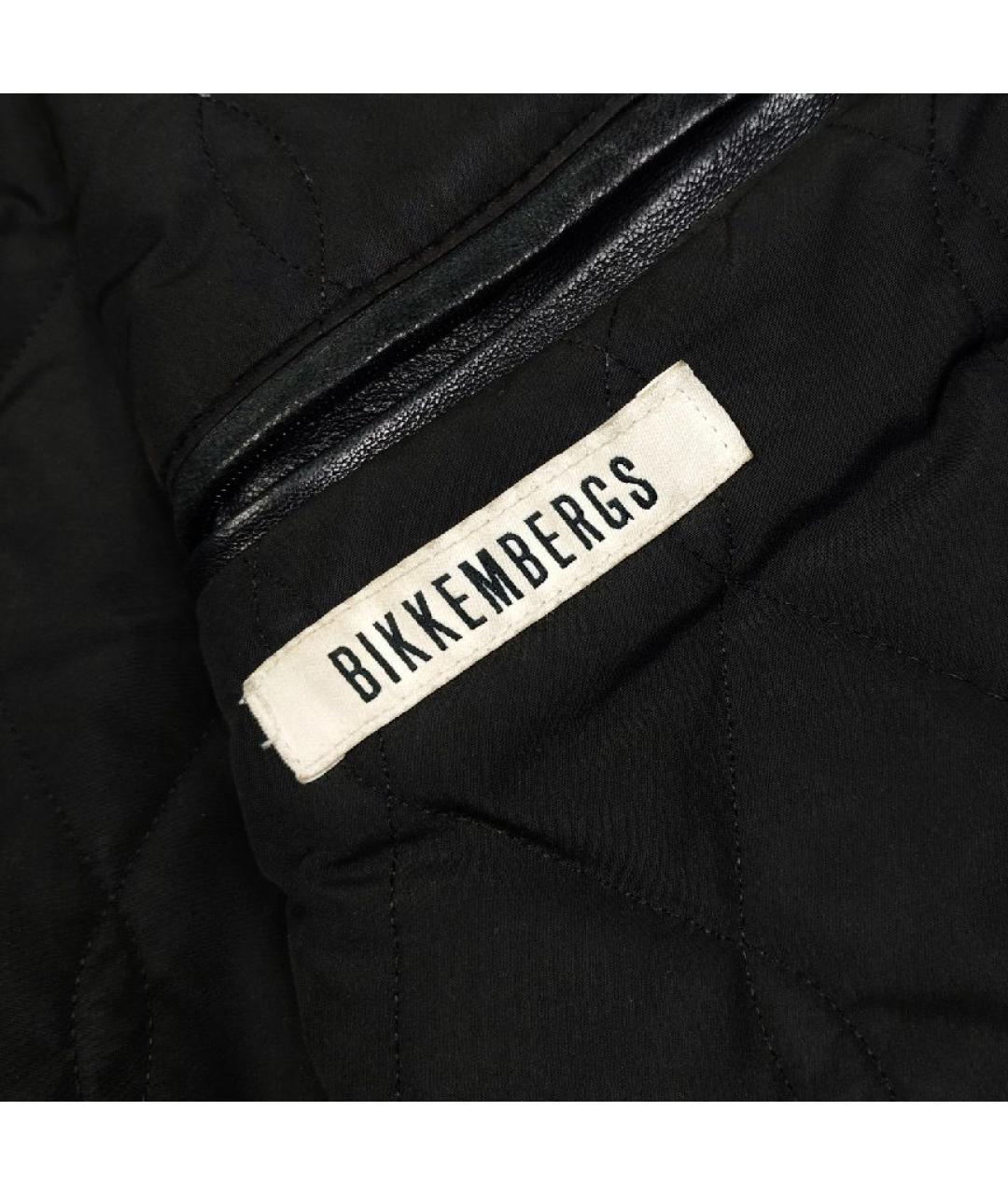BIKKEMBERGS Черная кожаная куртка, фото 9