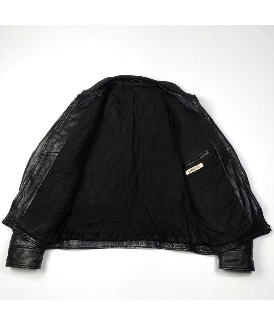 BIKKEMBERGS Черная кожаная куртка, фото 3