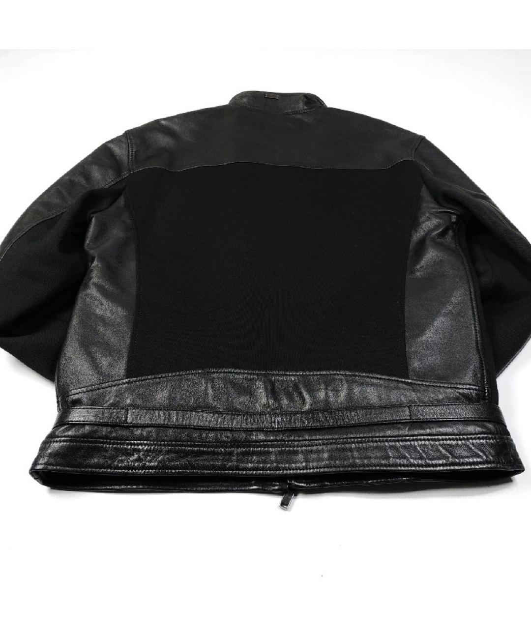 BIKKEMBERGS Черная кожаная куртка, фото 8