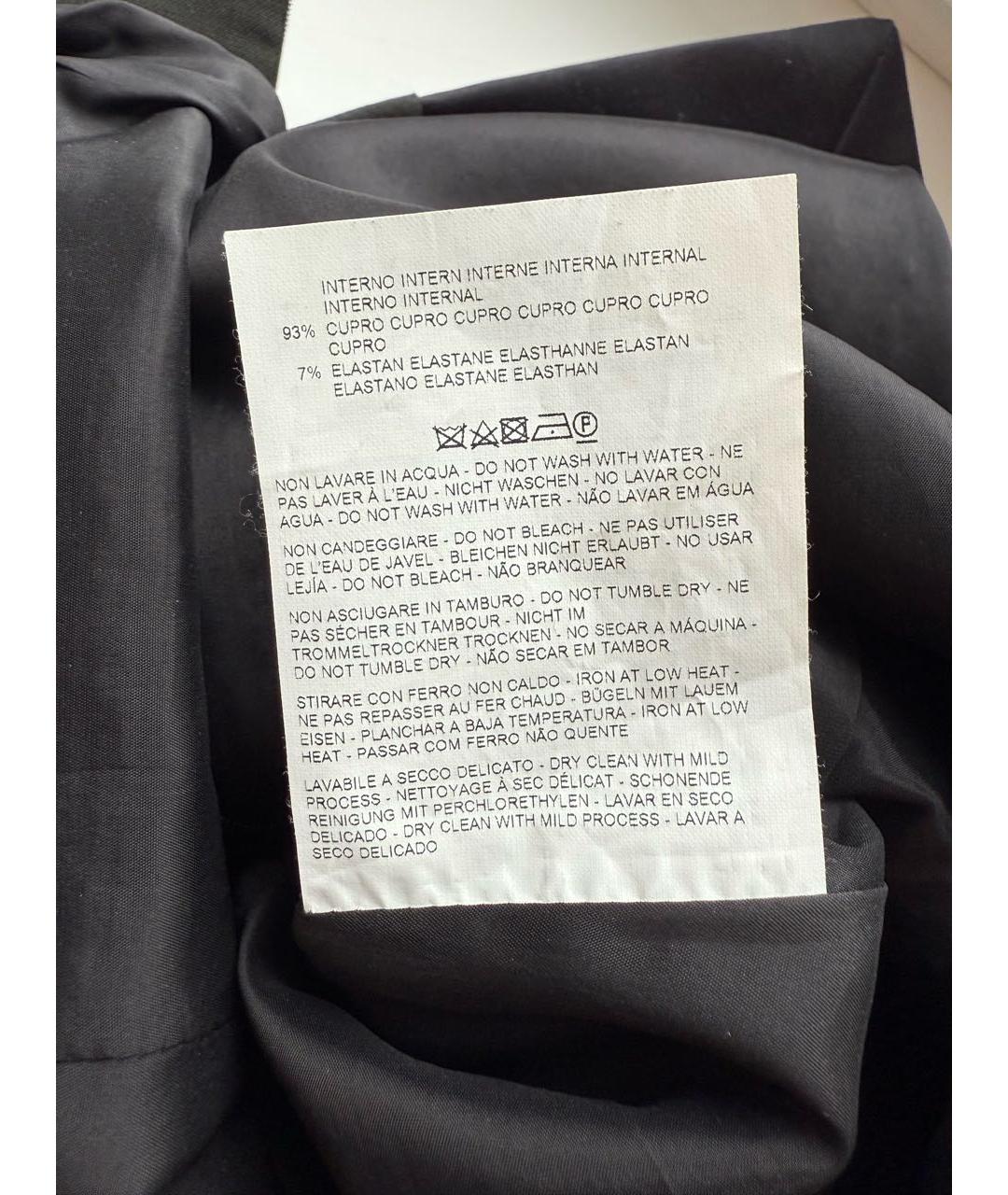 ETRO Антрацитовое шерстяное повседневное платье, фото 5