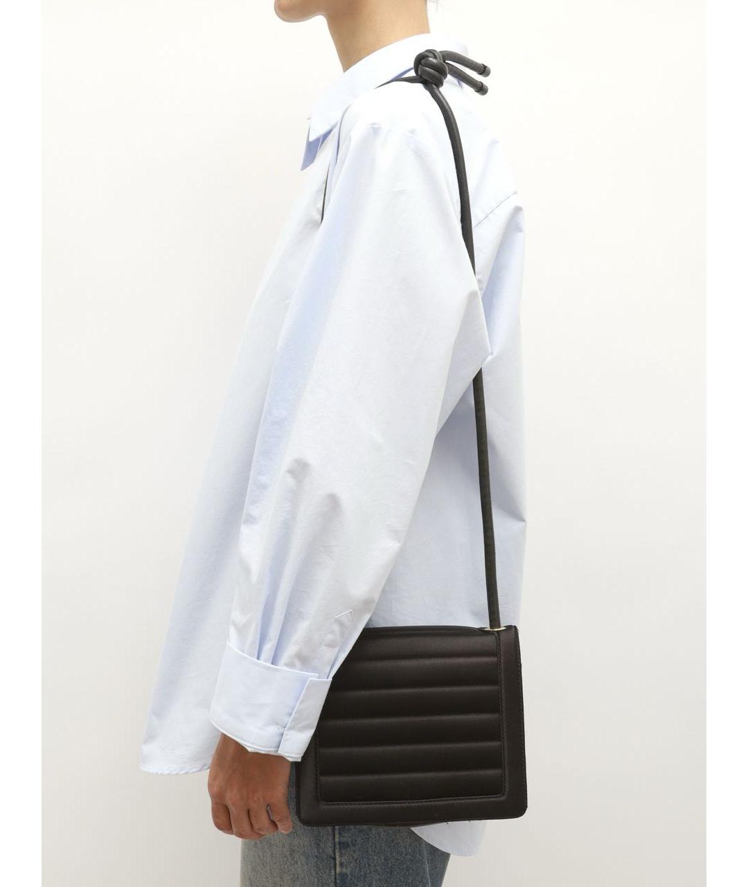 DRIES VAN NOTEN Черная тканевая сумка через плечо, фото 8