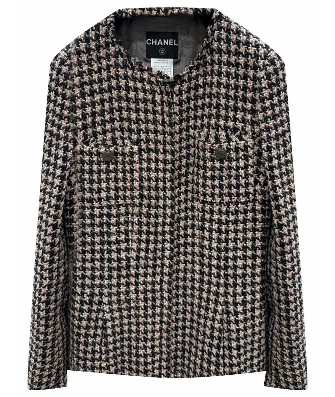 CHANEL Мульти твидовый жакет/пиджак, фото 1