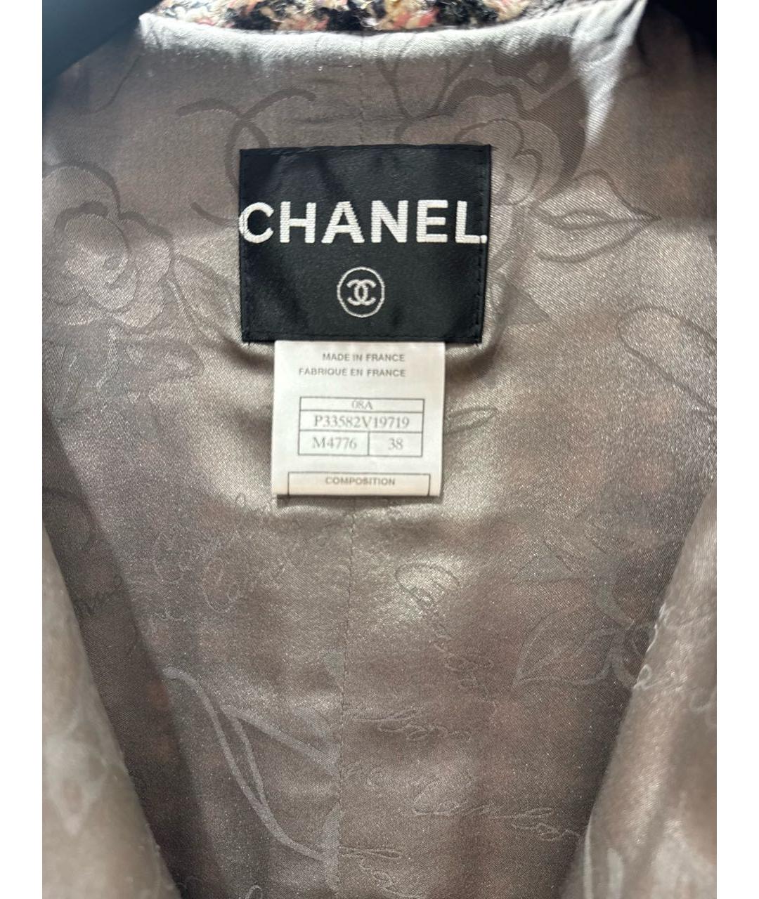 CHANEL Мульти твидовый жакет/пиджак, фото 3