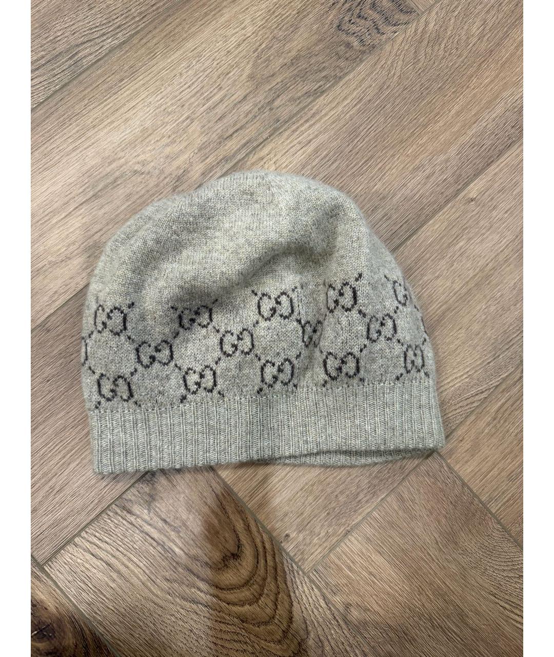 GUCCI Бежевая кашемировая шапка, фото 5