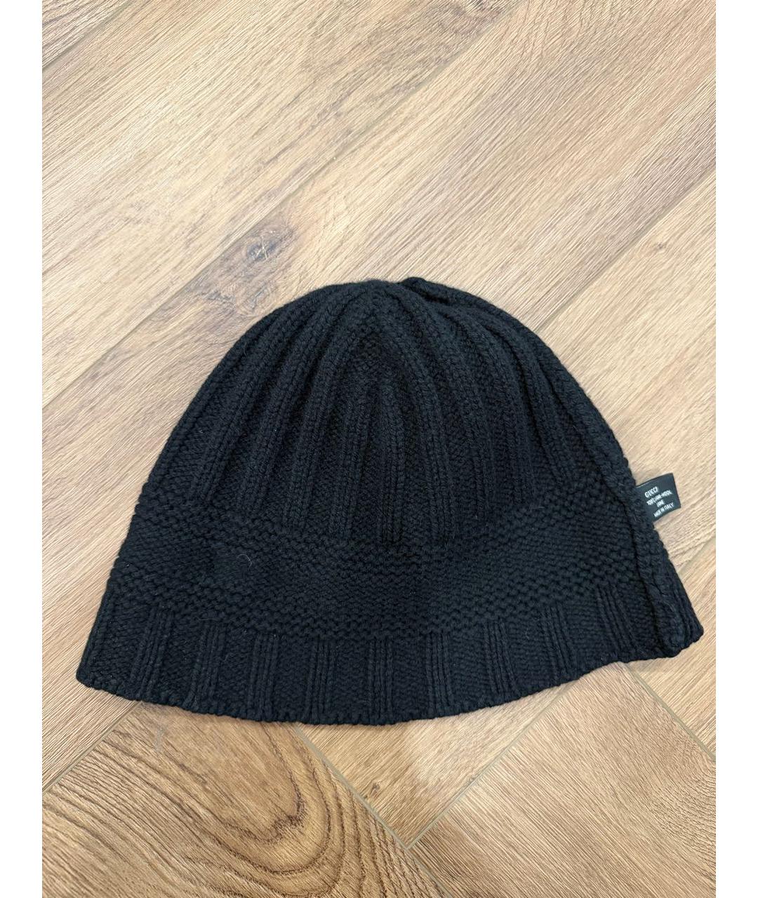GUCCI Черная шерстяная шапка, фото 4
