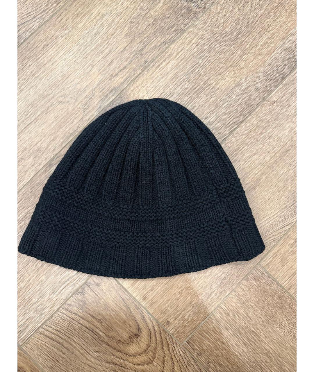 GUCCI Черная шерстяная шапка, фото 2