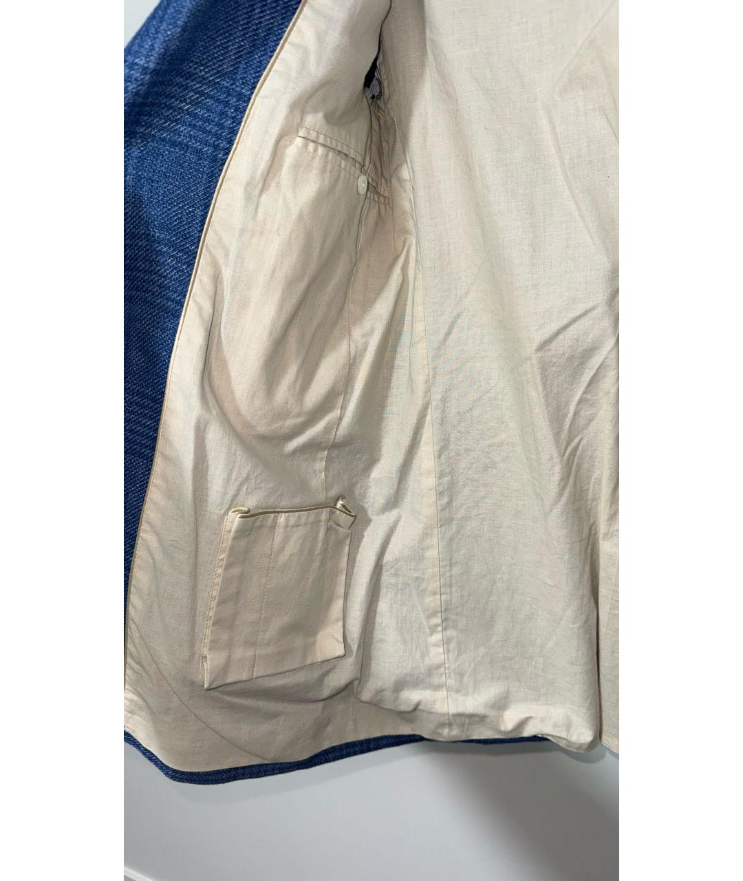 BLAZE MILANO Синий шерстяной жакет/пиджак, фото 3