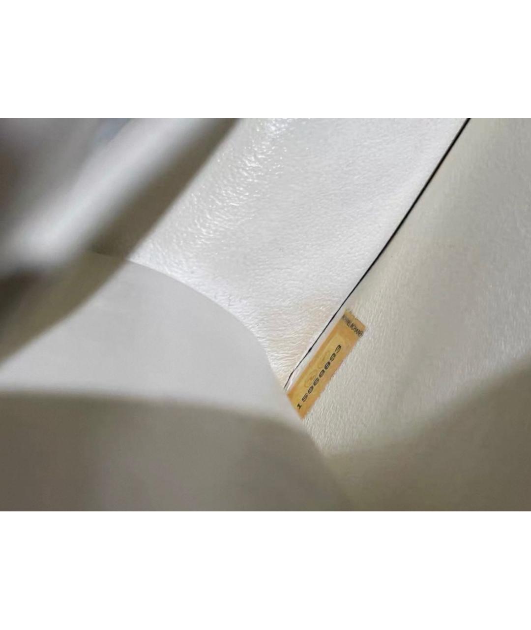 CHANEL Белая кожаная сумка через плечо, фото 2